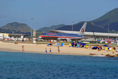 American Airlines Boeing 757 @ St Maarten, Netherlands Antilles