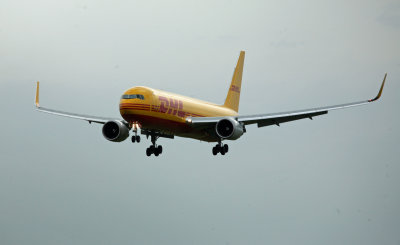 DHL Air (G-DHLF) B767 landing @ East Midlands