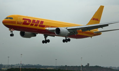 DHL Air (G-DHLF) B767 landing @ East Midlands