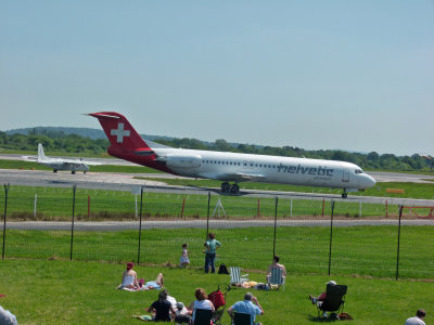 Helvetic Airways (HB-JVE) Fokker 100 @ Manchester