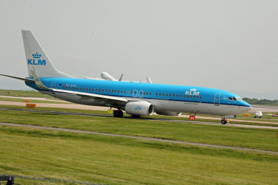 KLM (PH-BXM) Boeing 737 @ Manchester
