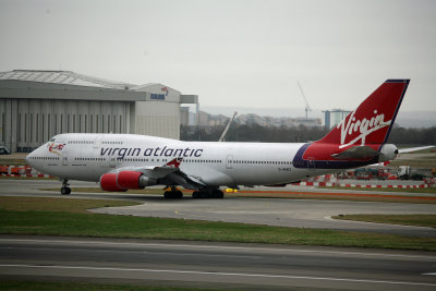 Virgin Atlantic (G-VHOT) Boeing 747 @ Heathrow