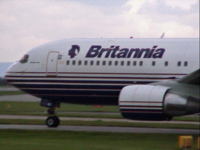 Britannia (G-BRIG) Boeing 767 @ Manchester