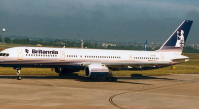 Britannia (G-BYAL) Boeing 757 @ Birmingham
