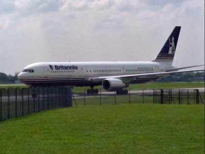 Britannia (G-OBYF) Boeing 767 @ Manchester