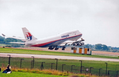 Malaysian (9M-MPN) Boeing 747 @ Manchester