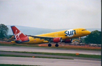 Virgin Sun (G-VTAN) Airbus A320 @ Manchester