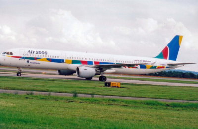 Air 2000 (G-OOAJ) Airbus A320 @ Manchester