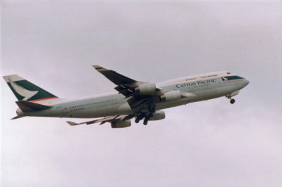 Cathay Pacific (B-HUJ) Boeing 747 @ Manchester
