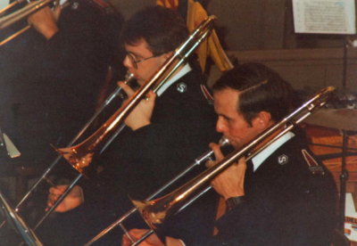 1990 (10) Burton Citadel Band Centenary - Bandsmen Philip Wileman & Tom Jones