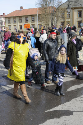 Tone and Elina at the easter parade
