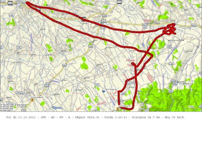 Vol du 13.10.2012 à St Affrique les Montagne