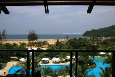 View from balcony in Shangri-la 