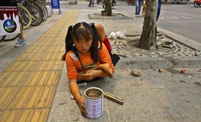 Deformed legs. After a brief talk she wanted me to photograph her and show the world.