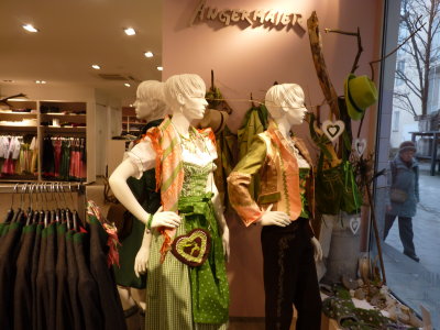 Shop of Bavarian folk dress