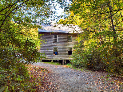 The path to the historic Ming Mill in Great Smoky Mountain NP