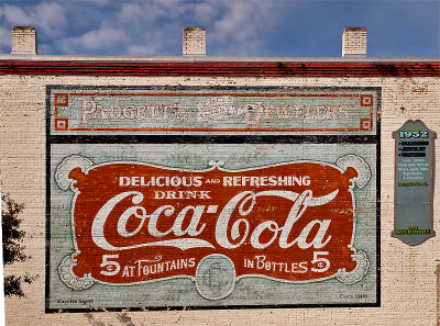 A Coke wall in Quincy, FL