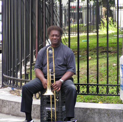 Street musician, New Orleans