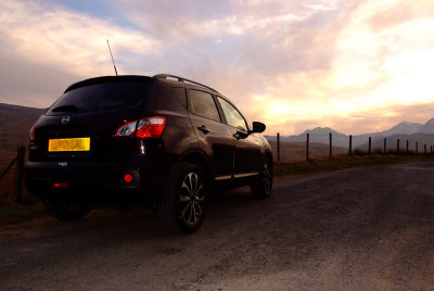 QQ 360 near Capel Curig, Snowdonia with Snowdon Horseshoe in the horizon