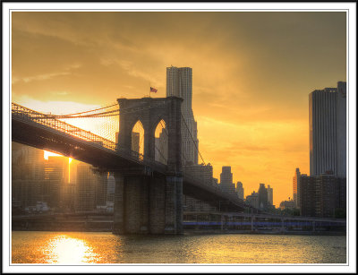 Brooklyn Bridge at Sunset