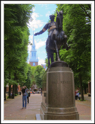 Paul Revere in Bruins Uniform