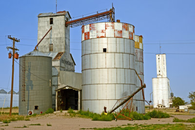 Sheridan Lake, CO grain elevators.