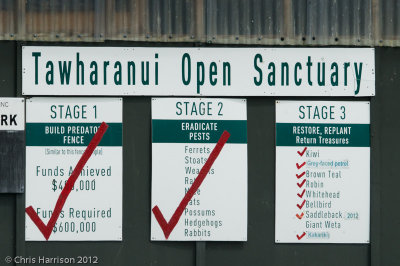 Tawharanui sign