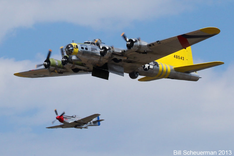 P-51 The Rebel and B-17 Chucky