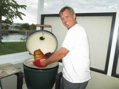 First hen is cooked