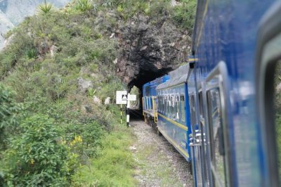 Train ride to Machu Picchu