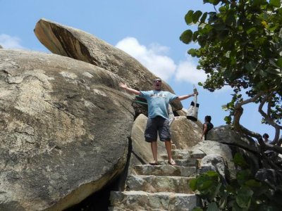 Scott rock climbing, Aruba