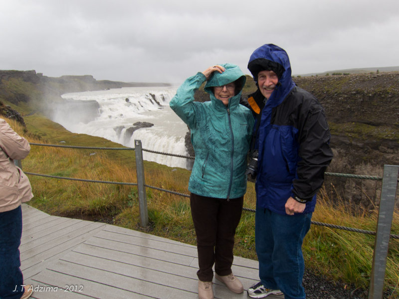 Gulfoss was windy too.