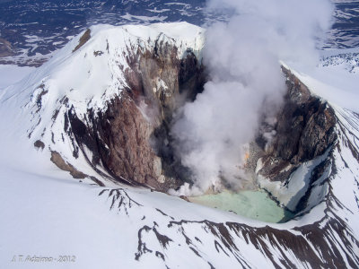 Active volcano Mt. Martin