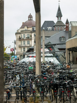 Bikes everywhere in Copenhagen 