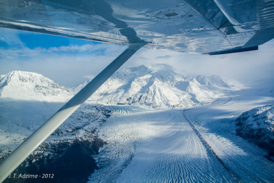 Alaska flightseeing - Colony Glacier east of Anchorage