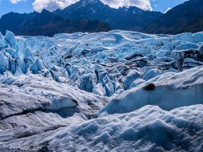 View across the glacier