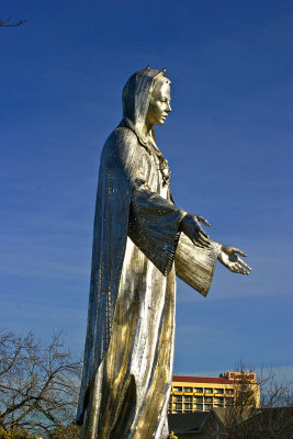 Statue of Blessed Virgin Mary at Our Lady of Peace Roman Catholic Church Santa Clara Ca .jpg