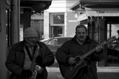Durchgang, Naschmarkt mit Musik