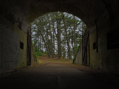bunker tunnel, marin headlands