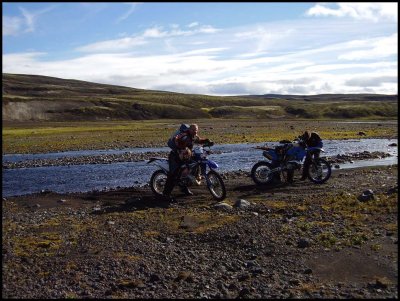 Einar tók það að sér að sjá um allar baðferðir í túrnum.