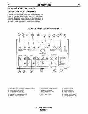 User Manual - Lincoln Square Wave Tig 355 - Page 19