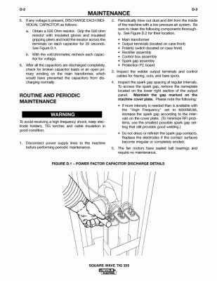User Manual - Lincoln Square Wave Tig 355 - Page 38