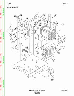 Parts Manual - Lincoln Square Wave TIG 355 p196 - Page 12