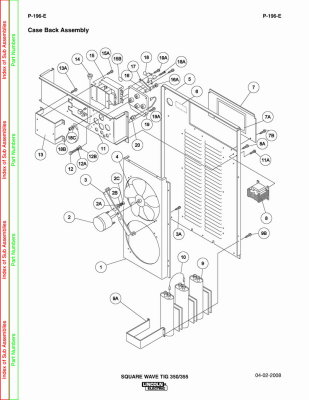 Parts Manual - Lincoln Square Wave TIG 355 p196 - Page 16