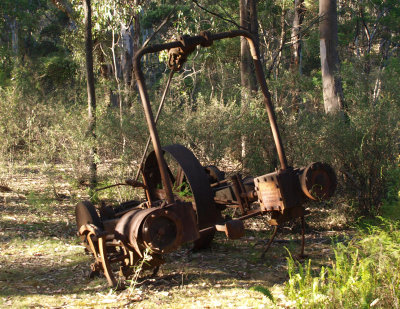 Remains of steam engine