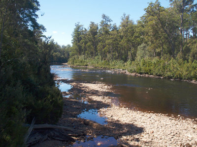 Huon River from Tahune Bridge