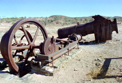 Old mining machinery, Arltunga