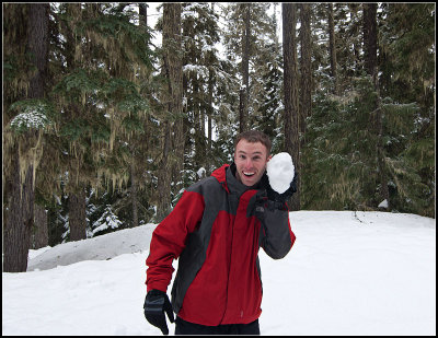 Bryan and His Snow Face