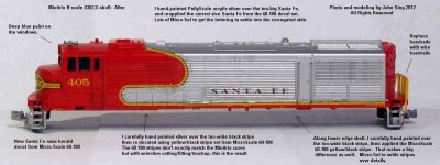 Constructing a Santa Fe U30CG in N scale