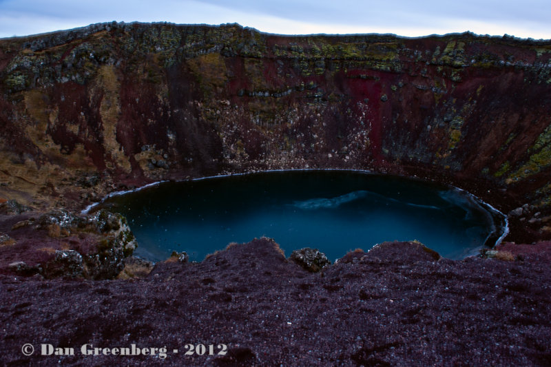 Water Filled Volcano Crater